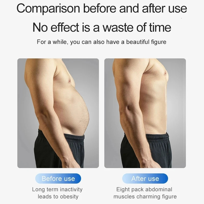 Abs Trainer Belt EMS Abdominal Muscle Stimulator Electric Toning Belts USB Waist Belly Weight Loss Home Gym Fitness Massager 240603