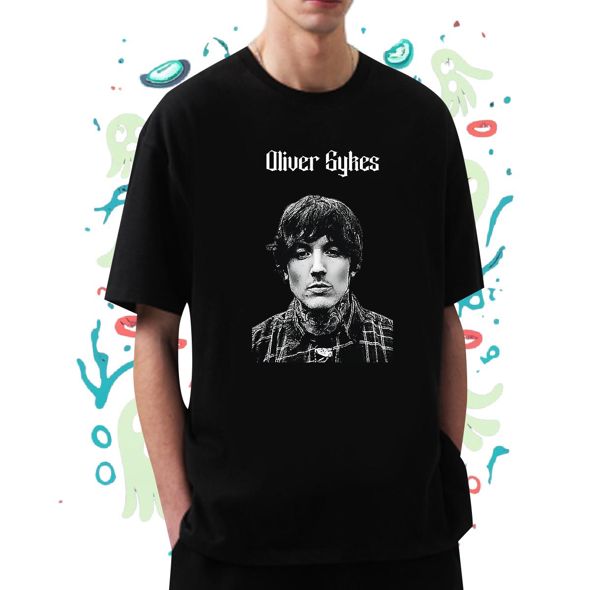 New T shirt DIY Printed Street Wear Men Clothes T-Shirt Cotton Breathable Soft Loose Top Tees