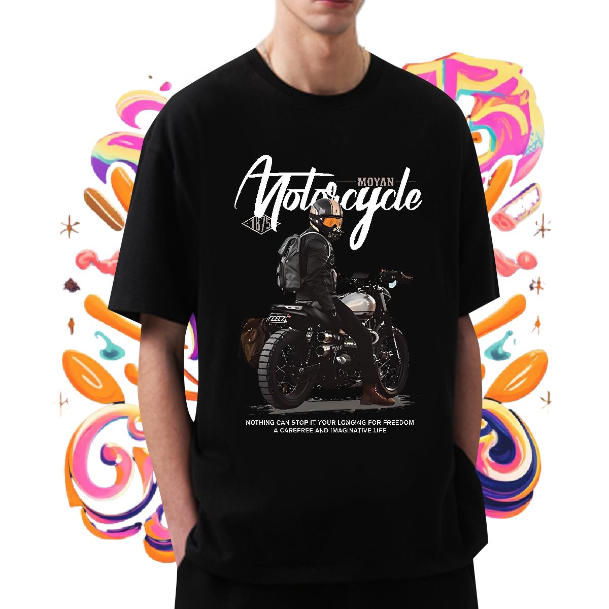 Classic T-Shirts for Men White Plus Size Home Outdoor Men Tshirts Breathable Short Sleeve Loose Tops Shirt