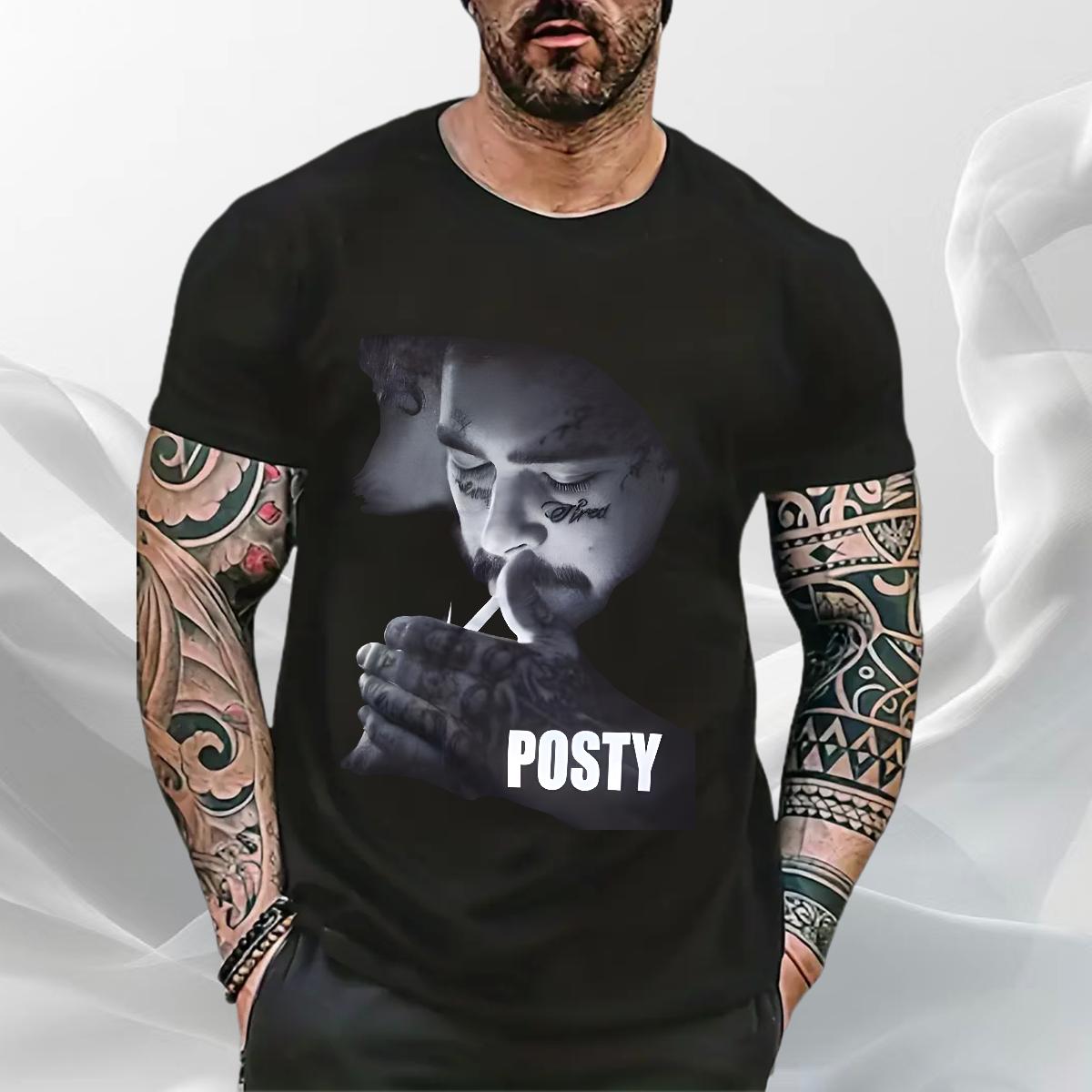 Brand T Shirts Men High Street Hip Hop Crew Neck Cotton Men Tshirts 2024 Designer Cartoon Print Top Tees