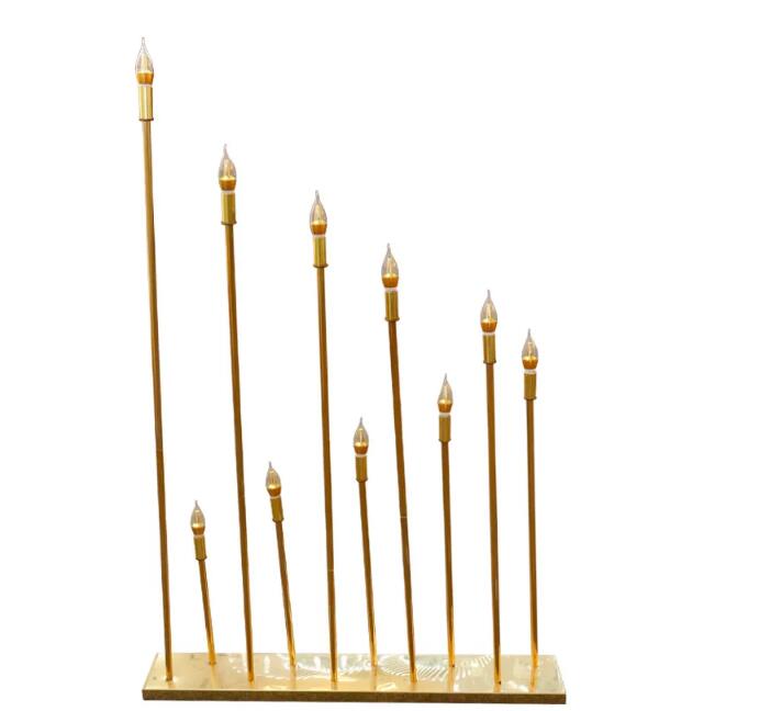 10 Heads/5 Heads Metal Candelabra Candle Holders Wedding Table Centerpiece Road Lead Candelabrum For Home Decor XJ260305