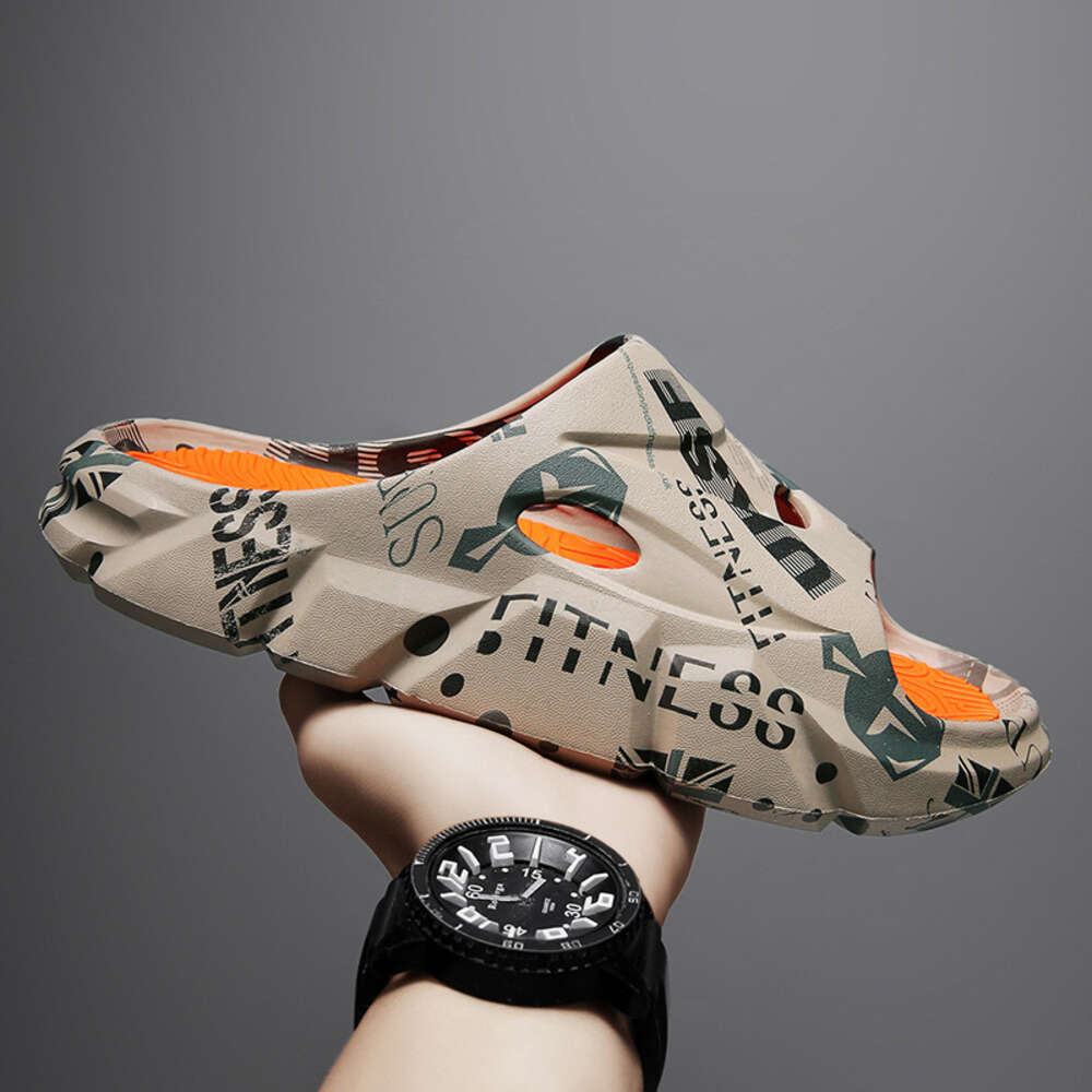 Men's Slippers Summer Indoor Non-slip Eva Wear-resistant Flip-flops Outdoor Beach Light Soft-soled Sandals for Men