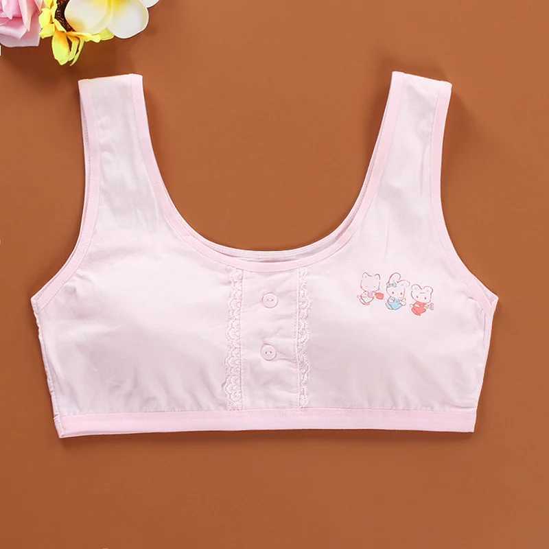 Camisole Camisole Girls Training Bras s Soft Underwear Girls Accessories Breathable ren Bras for Teen Girl 8-16Y Underwear Puberty WX5.31