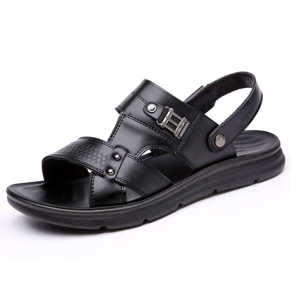 Genuine Leather for Men Beach Shoes Anti Slip Men's Casual Fashion Sandals Sandalias Masculina Sandalia Masculino 5df7d