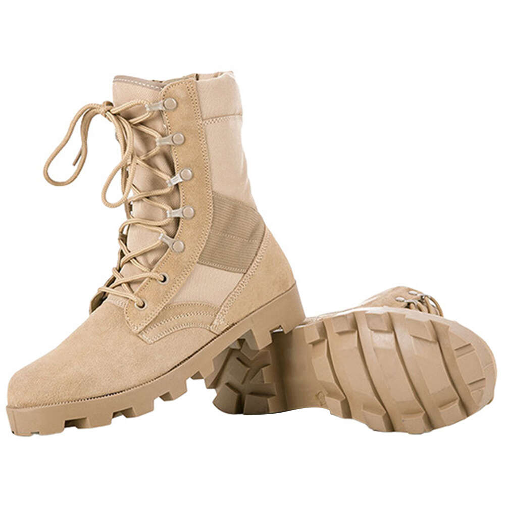 Men Military Tactical Breathable Outdoor Hiking Desert Combat High-top Winter Lace Up Trekking Boots 89b46