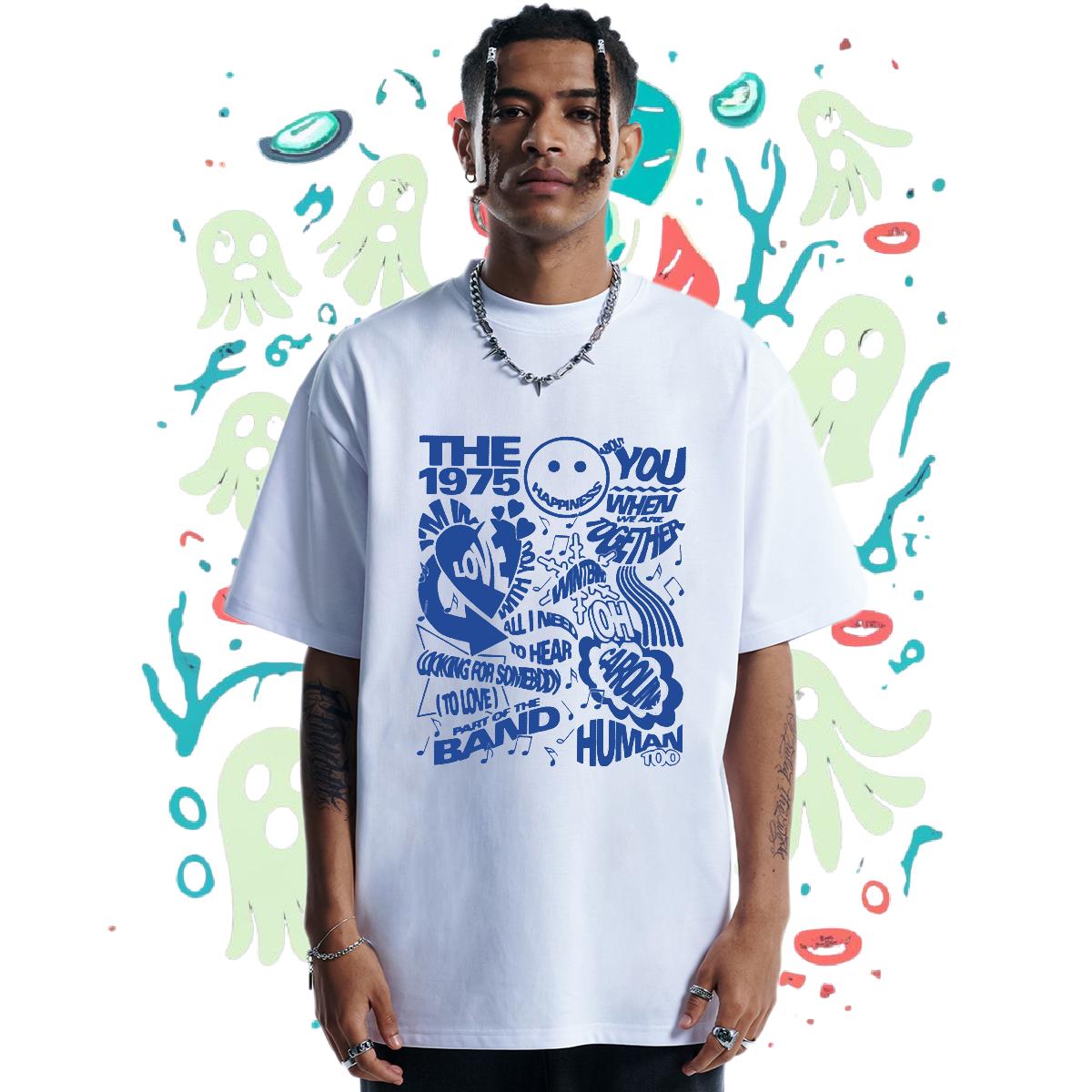 Popular T-Shirts for Men Casual Beach Breathable Crew Neck Mens Tshirts 2024 Summer Cartoon Printing S-3XL Clothes
