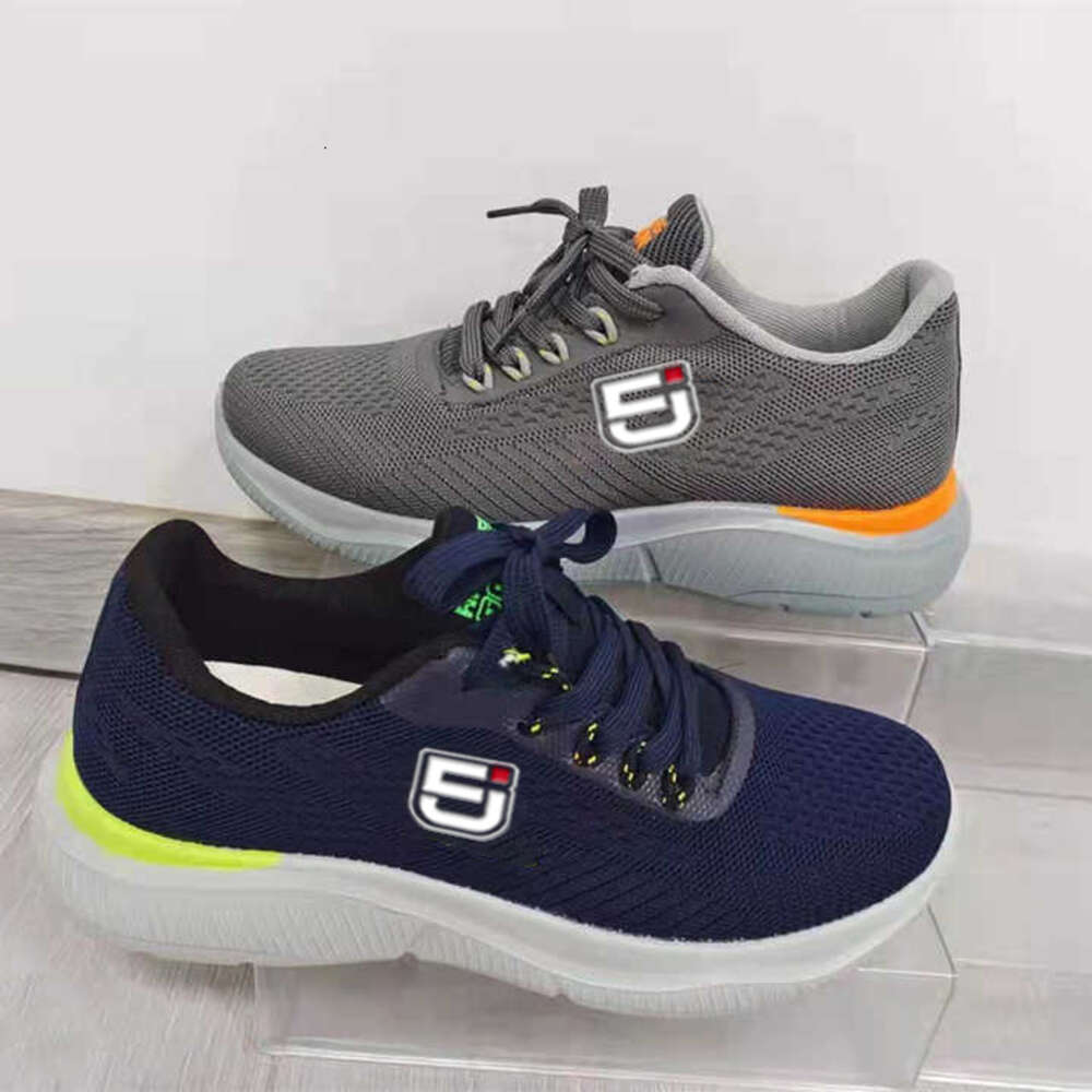 Ddmysports Casual Sneaker For Men Running Sport Designer Leather Breathable Fly Knitting Light New Fashion Walking Style Shoes OUTDOOR