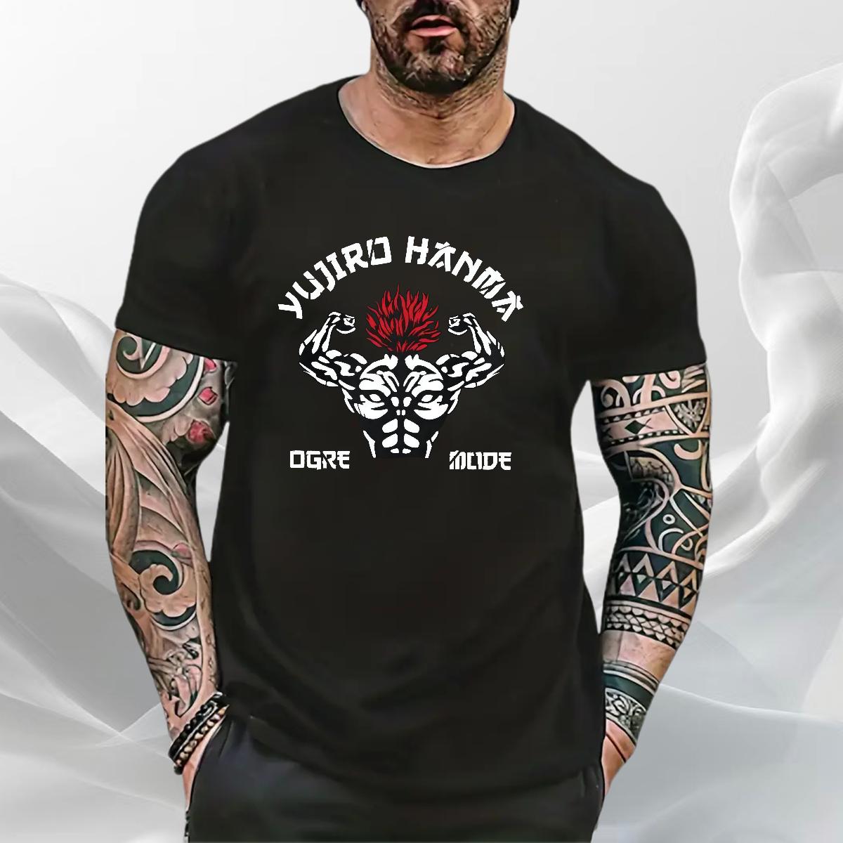 5A Mens T Shirts Street Crew Neck Cotton Mens Tshirts New Designer Cartoon Print Tops