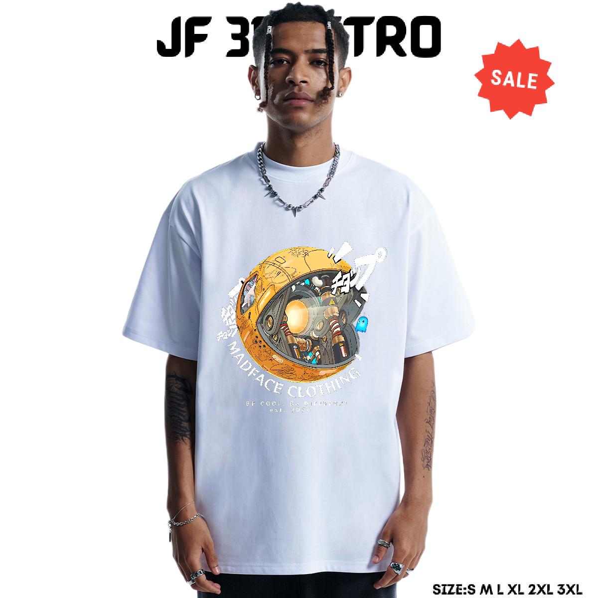 Loose T-Shirts for Men Breathable Crew Neck Anime Printing Street Men Clothes T-Shirt Cartoon Print Classic Casual Tees Shirts