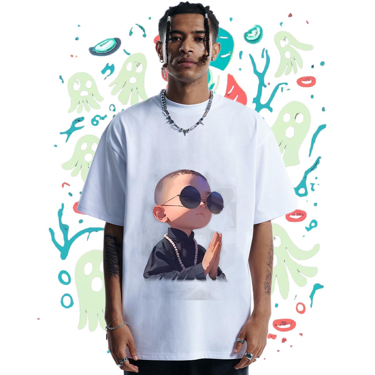 Loose Fit T Shirt For Man Sports Casual Cotton Breathable Short Sleeve Mens Tshirts Fashion Design DIY Anime Tops Shirt