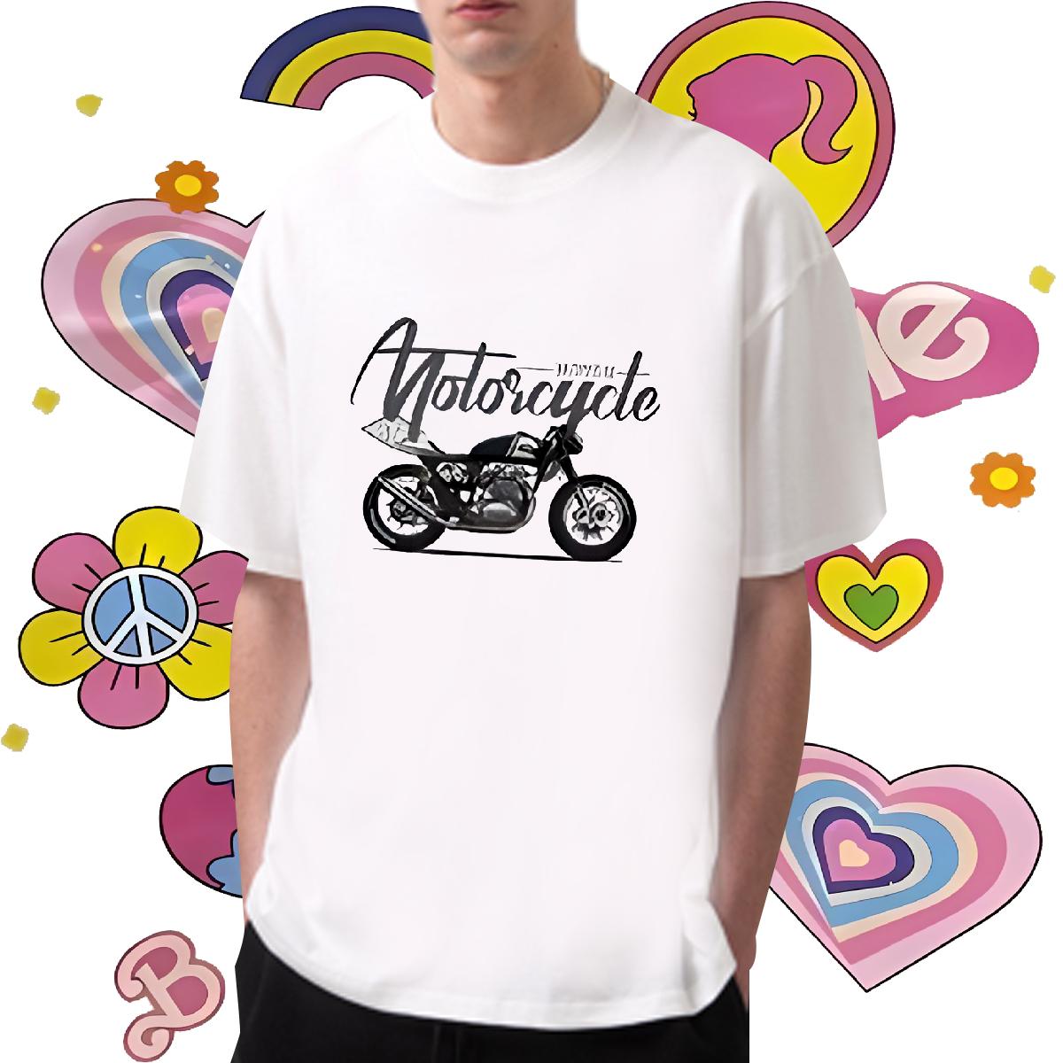 Cool T-Shirts Crew Neck Cotton Breathable Outdoor Couples T Shirts DIY Printed 2024 Summer Tees