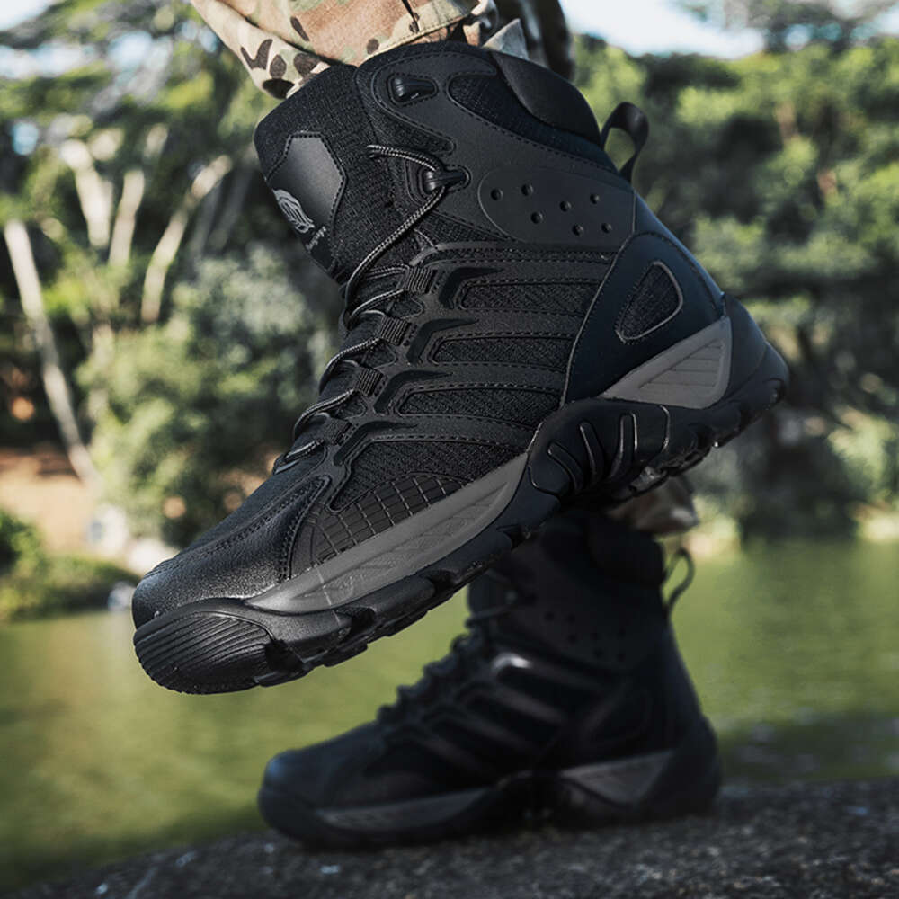 Fashion Men's Tactical Military Combat Outdoor Non-slip Hiking Lightweight Men Desert Motorcycle Boots 333bf