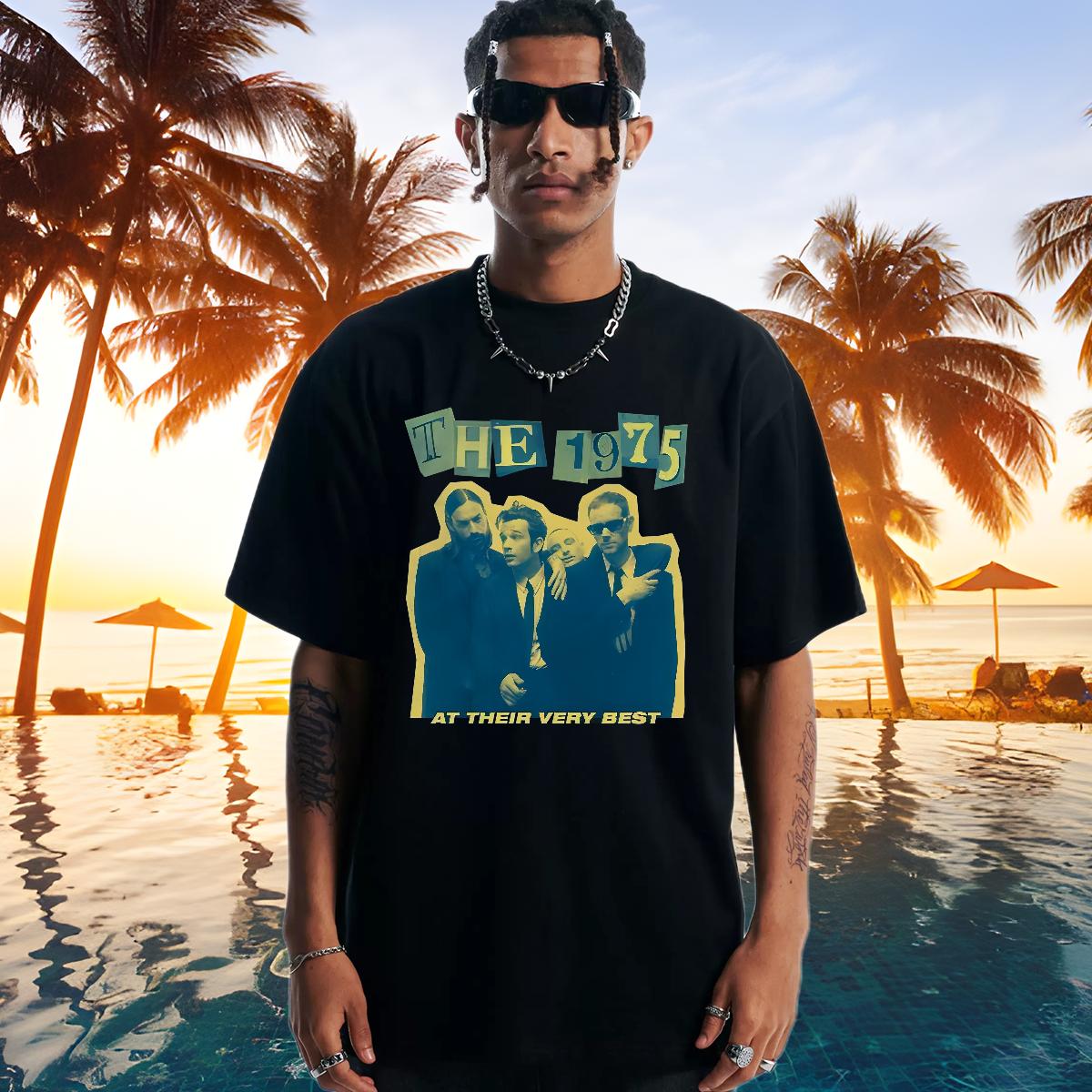 5A T Shirts Men Hip Hop Cotton Breathable Soft Men Tops Tees Fashion Plus Size Cartoon Tops Tees