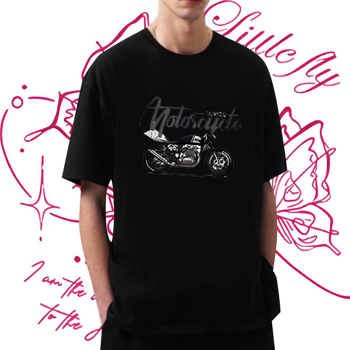 2024 New T Shirts Men Customized Print Spring Summer Men Clothes T-Shirt Cotton O Neck Short Sleeves Classic Top Tees