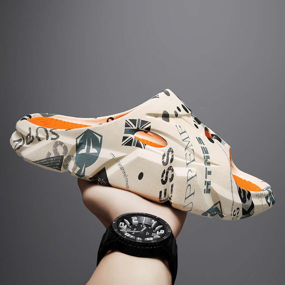 Men's Slippers Summer Indoor Non-slip Eva Wear-resistant Flip-flops Outdoor Beach Light Soft-soled Sandals for Men