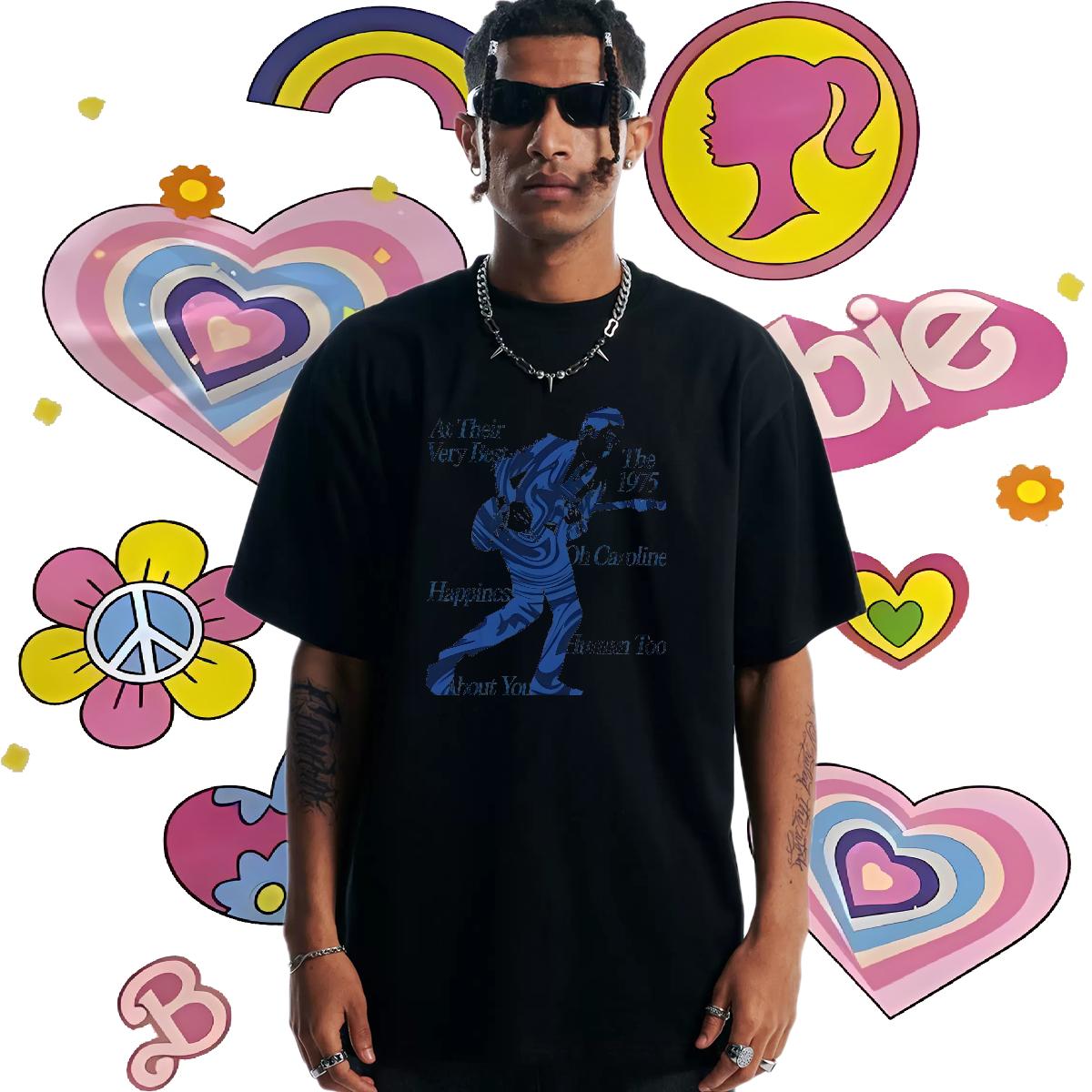 Brand T Shirts Men Custom Cartoon Men Clothes T-Shirt Anime Printing Street Cotton O Neck Short Sleeves Cool Tee Shirt