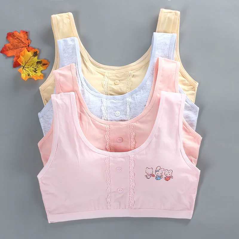 Camisole Camisole Girls Training Bras s Soft Underwear Girls Accessories Breathable ren Bras for Teen Girl 8-16Y Underwear Puberty WX5.31