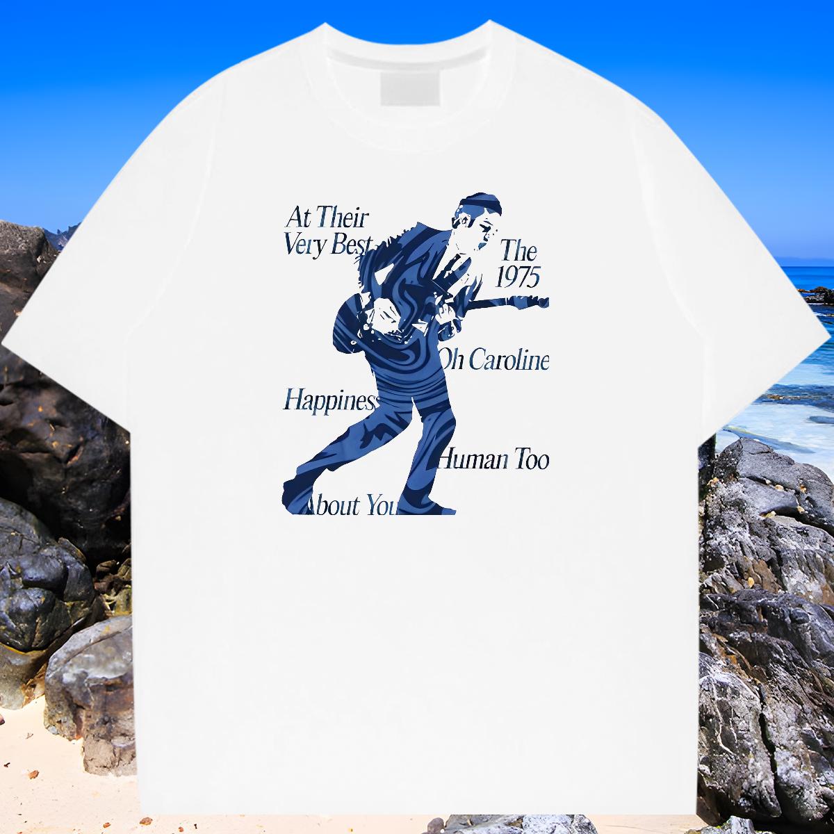 DIY T-Shirts for Men DIY Logo Men Tees Outdoor Round Neck Short Sleeve Classic Top Tees