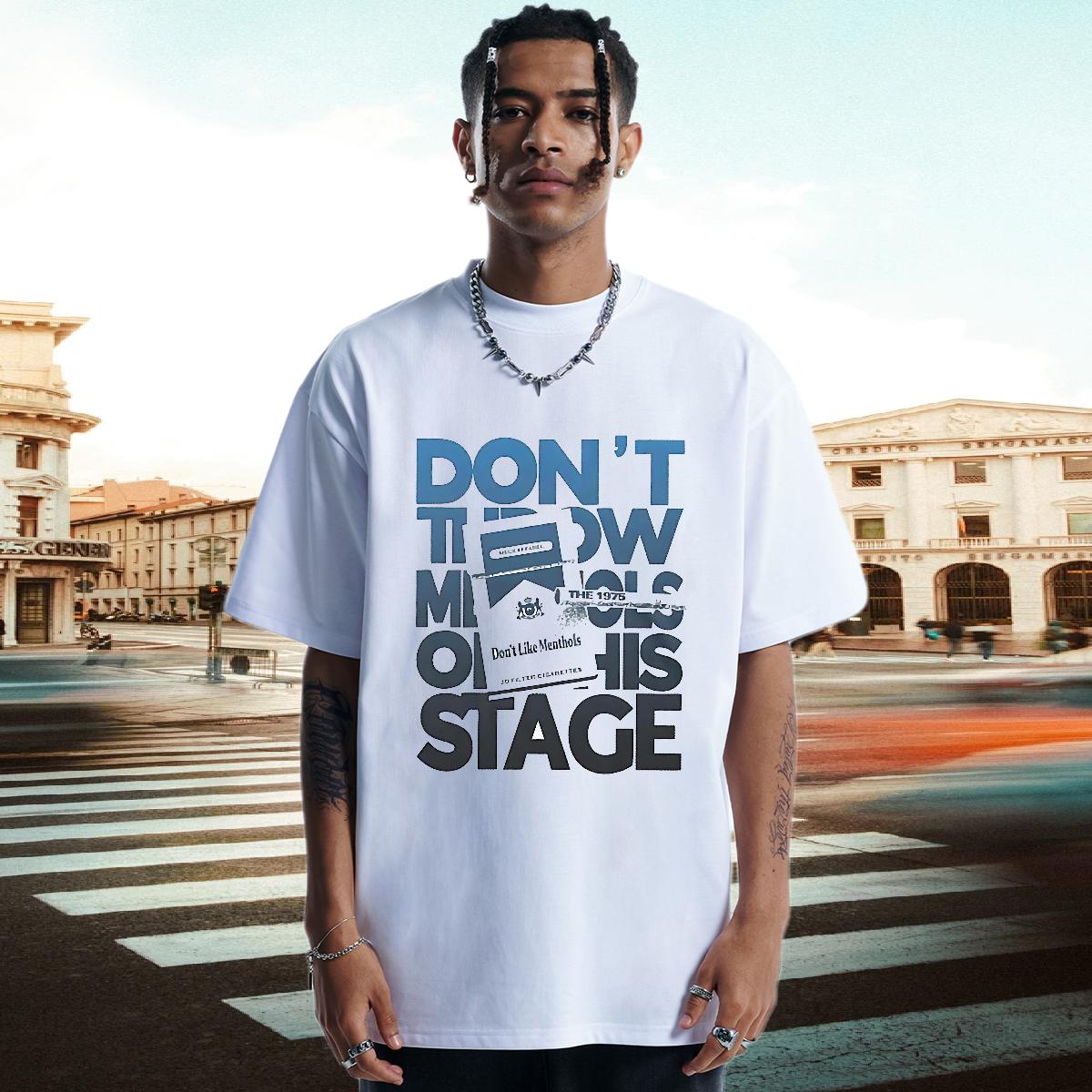 Loose Fit T Shirts Men Crew Neck Cotton Breathable Sports Casual Men Tees Black White 2024 Designer Top Tees