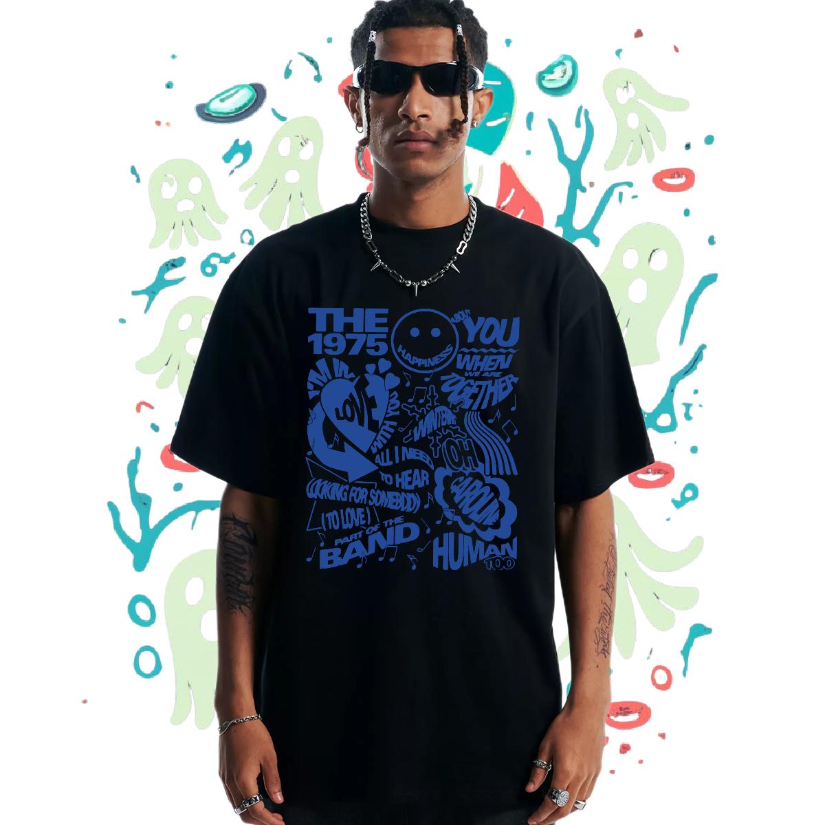 Popular T-Shirts for Men Casual Beach Breathable Crew Neck Mens Tshirts 2024 Summer Cartoon Printing S-3XL Clothes