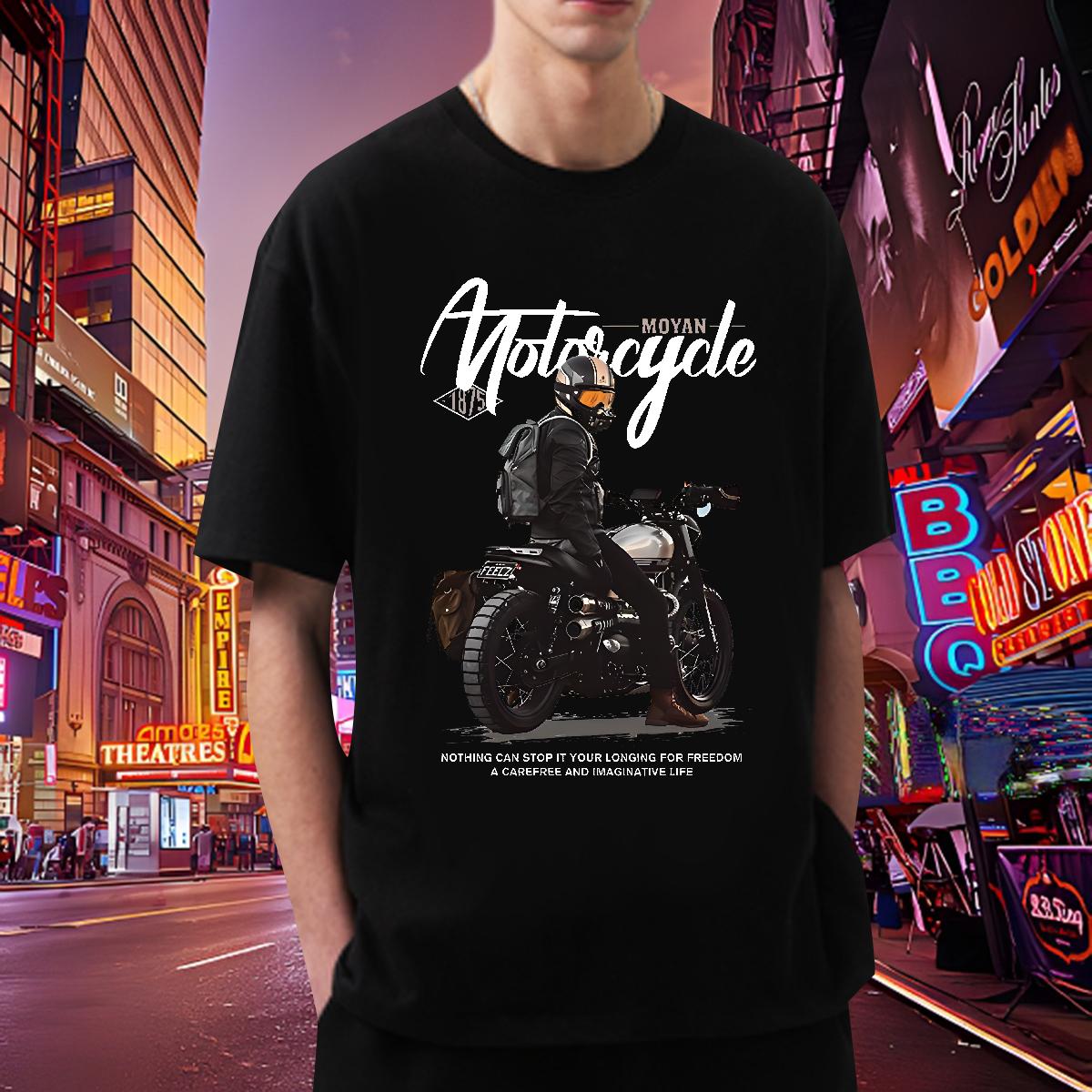 New Man T Shirts DIY Logo Casual Daily Wear Tshirts Cotton Breathable Soft Tops Tees