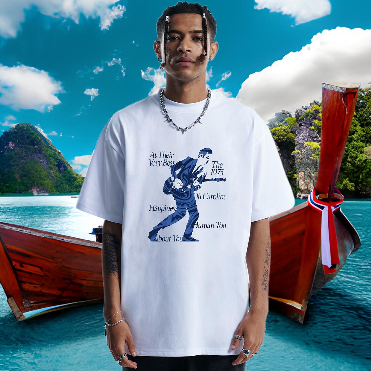 Classic Casual Men T Shirts Plus Size Custom Tshirt for Man Woman Street wear Hip Hop Short Sleeve Cotton O-Neck Loose Fit Tshirts