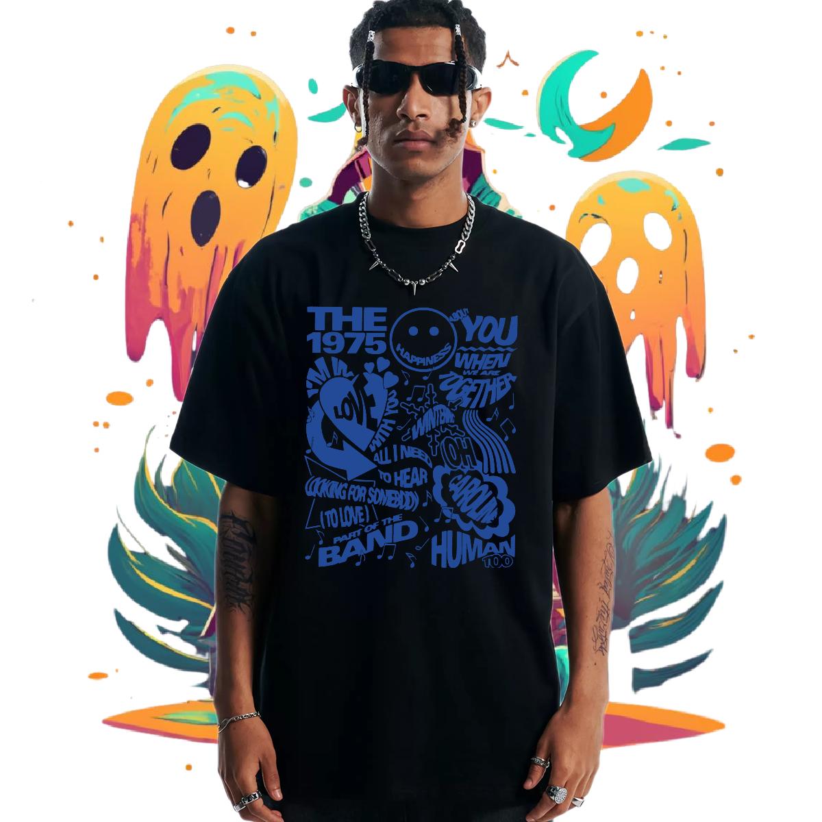 Brand T-Shirts for Men Beach Cotton Breathable Soft Couples T Shirts 2024 Summer Cartoon Print Top Tees