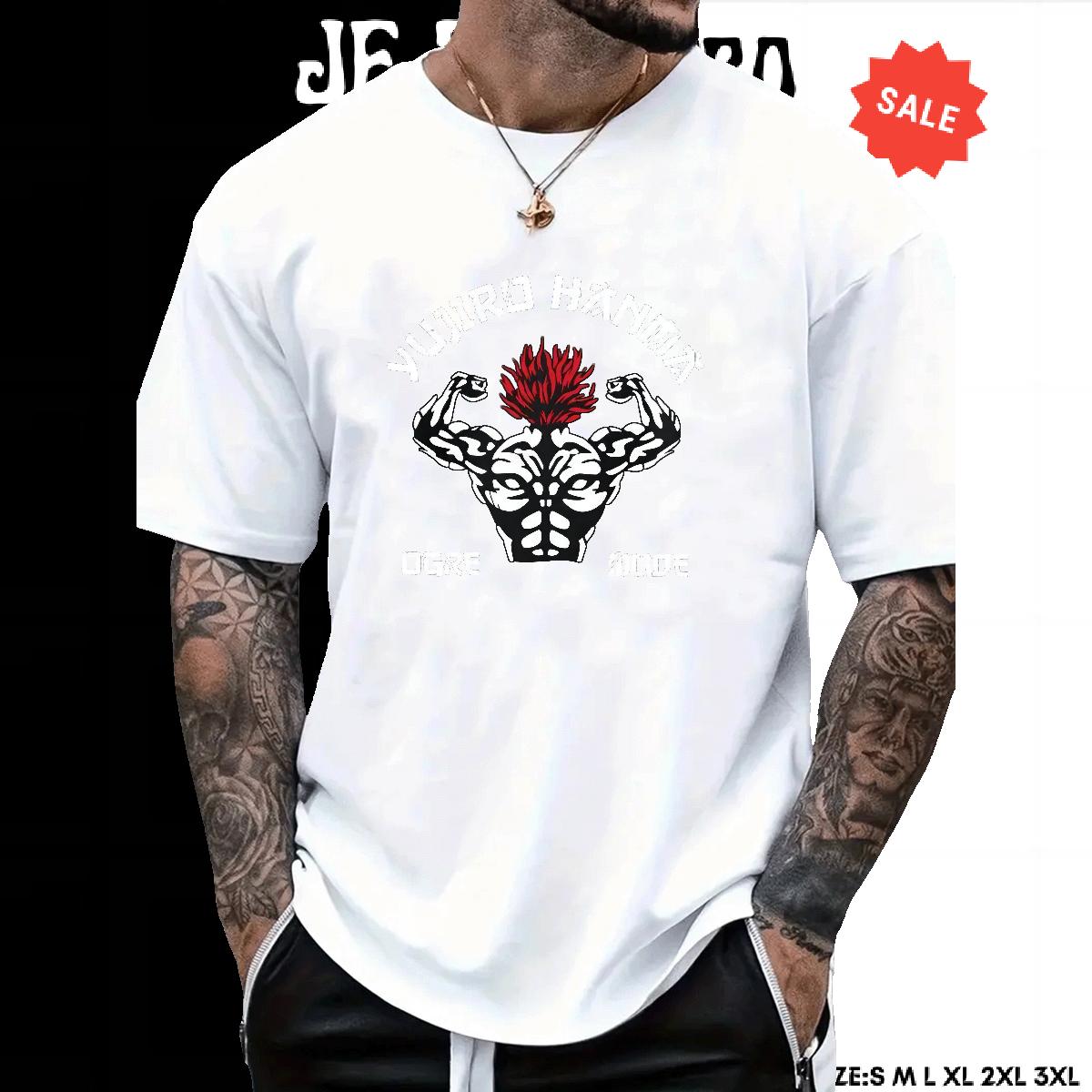 2024 DIY T-Shirts for Men Anime Men Clothes T-Shirt Anime Printing Street 180g Cotton 5A Tops Tees