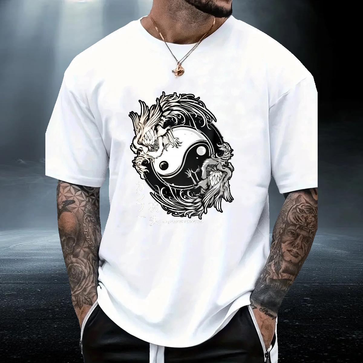 Cool Design Man T Shirts Crew Neck Cotton Summer Casual Men Clothes T-Shirt DIY Logo Fashion Wear