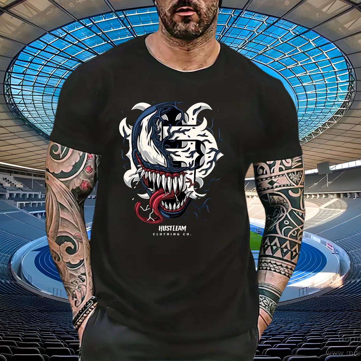 Designer Man T Shirts Spring Summer Round Neck Short Sleeve Men Tees Designer Fashion Cartoon Printing S-3XL Tshirts