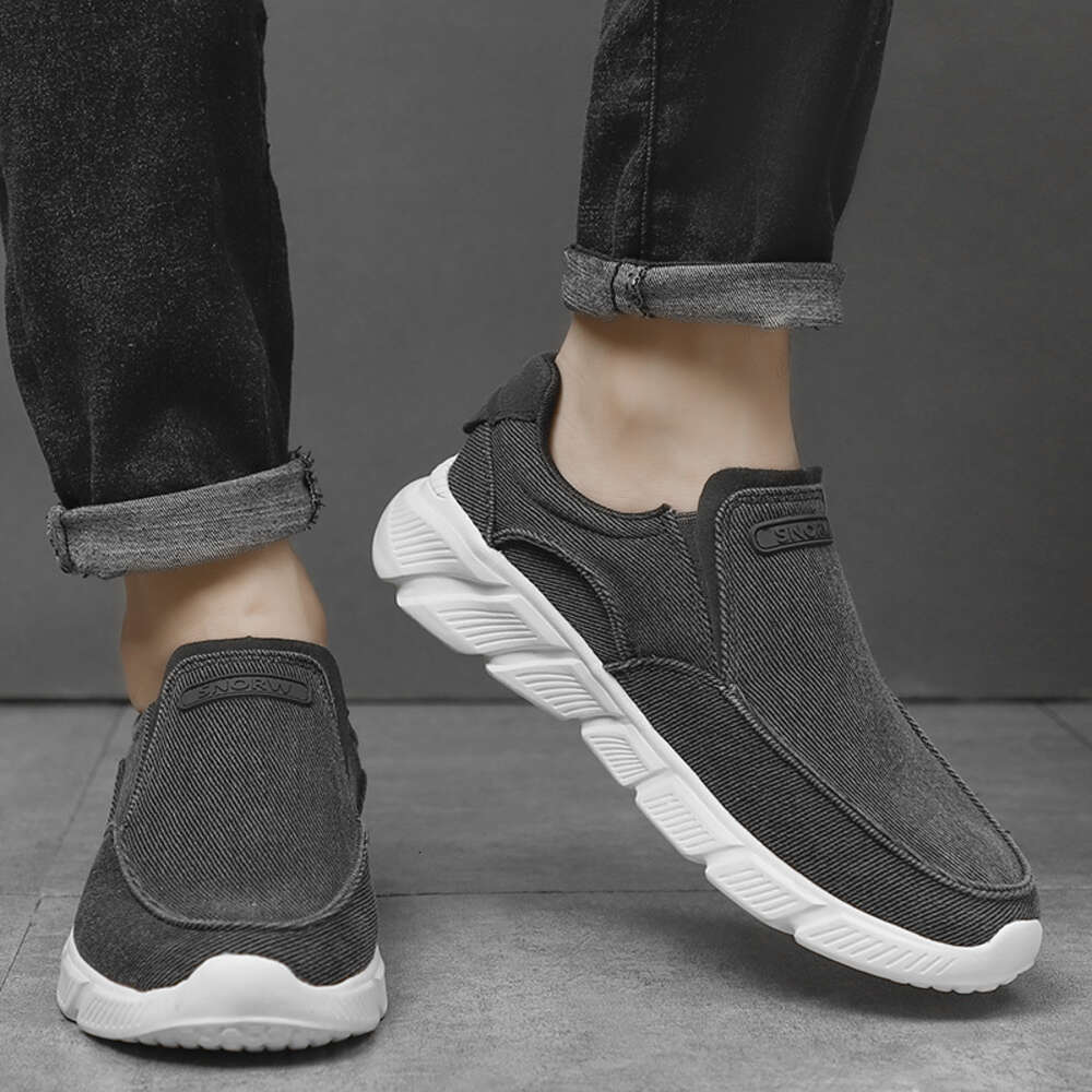Canvas Print Classic Comfortable New Breathable Black Male Casual Shoes Men Sneakers ddmythur ddmythur ddmythur