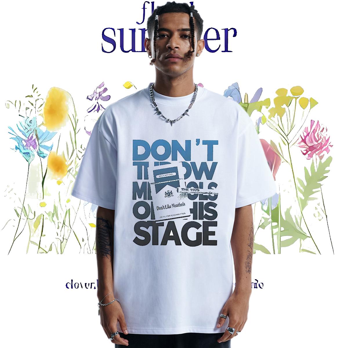 Fashion New T Shirt For Man Plus Size Custom Men Tshirts Hip Hop Street Crew Neck Cotton Breathable High Quality Tees