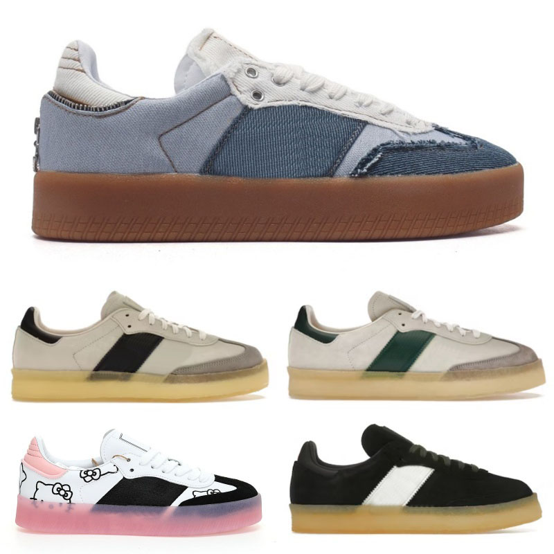 2023 kith 8th Street atmos Pink Denim Kitty Cat 2.0 Skates Casual Shoes for Men by Ronnie Fieg Chalk White Green Multi Skate Shoe Women Sneaker 36-45