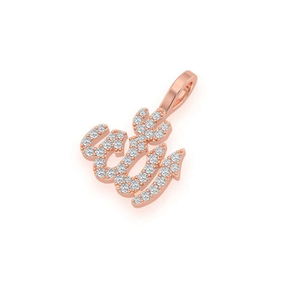 diamond pendant Arrival Arabic Muslim Islam Symbol Pendant Hot Style Hip Hop Charm Moissanite Pendant for Gift