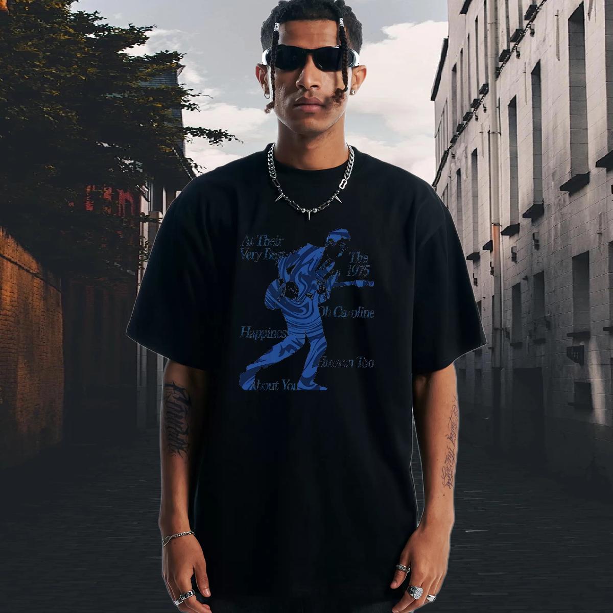 Classic T Shirts Men Short Sleeve Cotton O-Neck Hip Hop Street Couples T Shirts Anime Brand Clothes