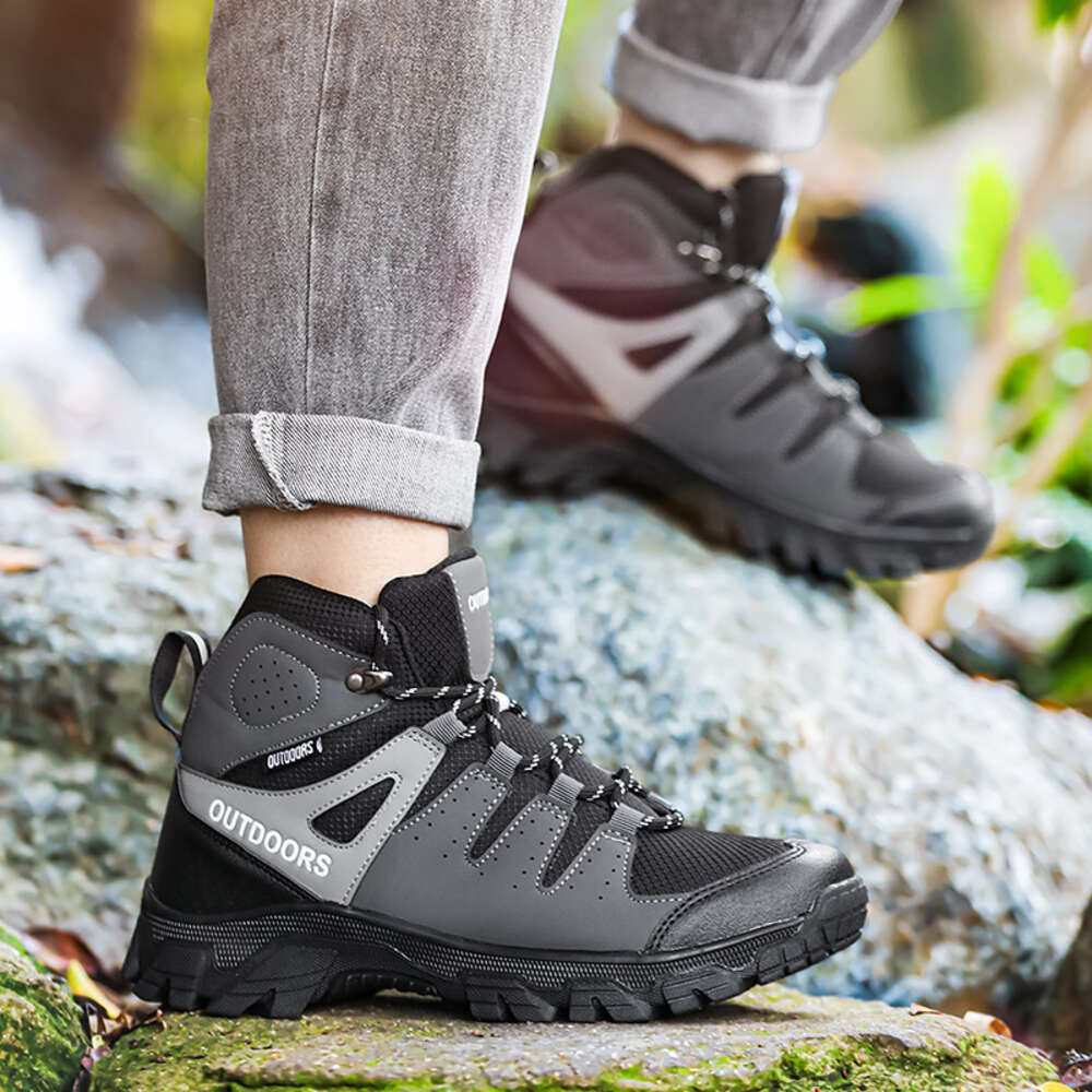 Outdoor Men Men's Breathable Hiking Trekking Mountain Climbing Shoes Military Boots Large Size 47 1fa71