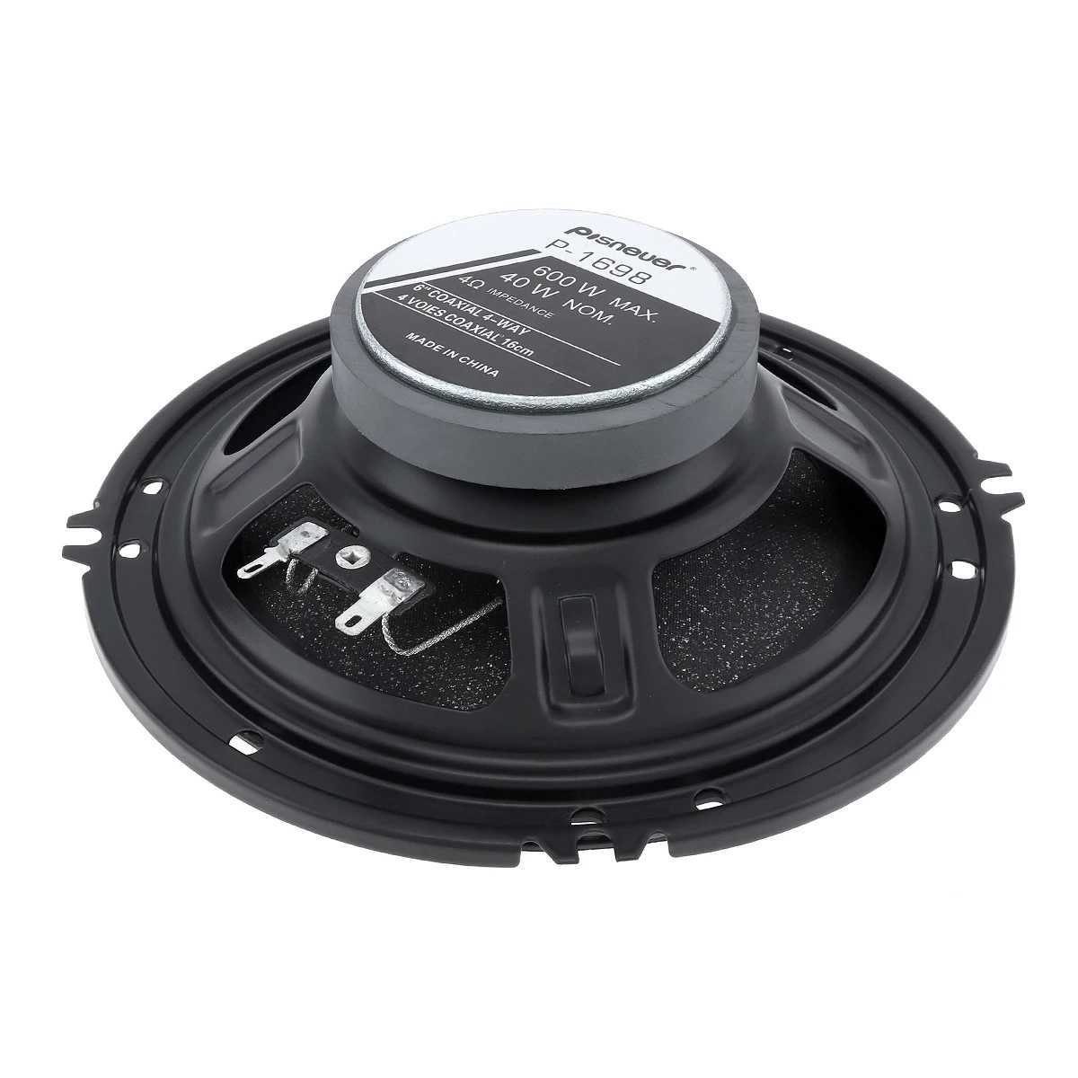 Car Audio 2pcs Hifi Car Coaxial Speaker 600W 4 Way 6 Inch Automotive Speaker Full Range Frequency Vehicle Auto Music Stereo Loudspeaker H250118