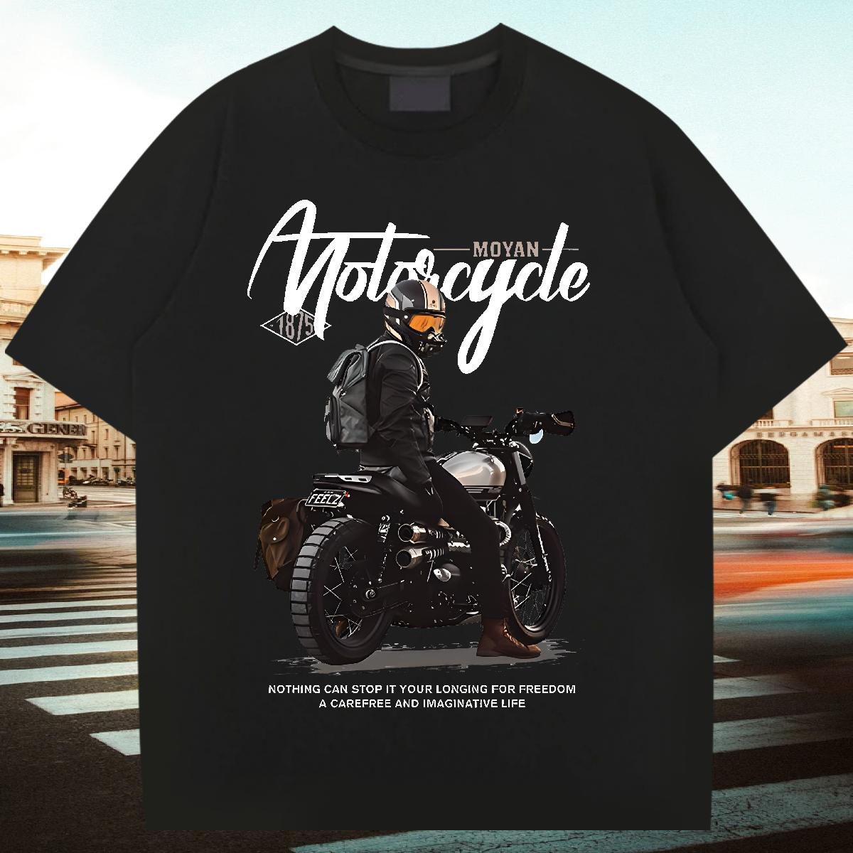 Custom T Shirts Men Cotton O Neck Short Sleeves Casual Daily Wear Tshirts Black White Loose Fit Tops Tees
