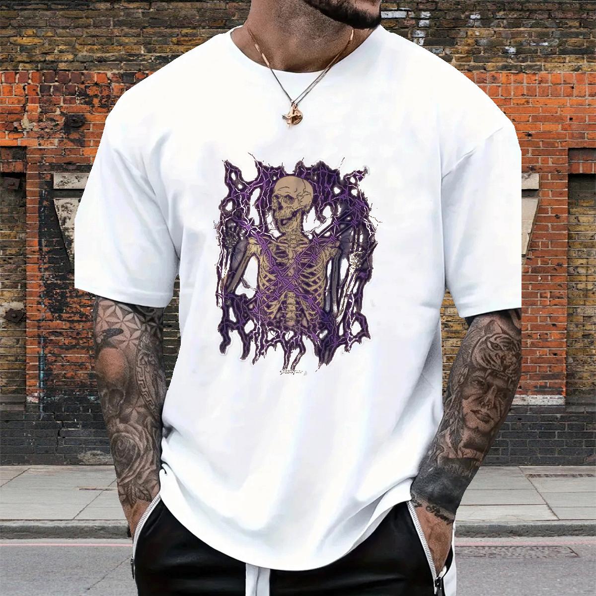 Designer Man T Shirts Breathable Crew Neck Street Wear Men Tshirts Anime Print Fashion Casual Tee Shirt