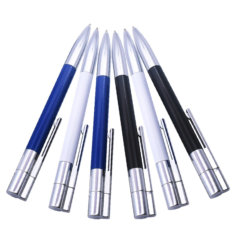 Metal Ball Point Pen Stick Usb Flash Drive 2.0 4GB 8GB 16GB 32GB 64GB 128GB Memory Sticks U Disk Pendrives Cool Gifts