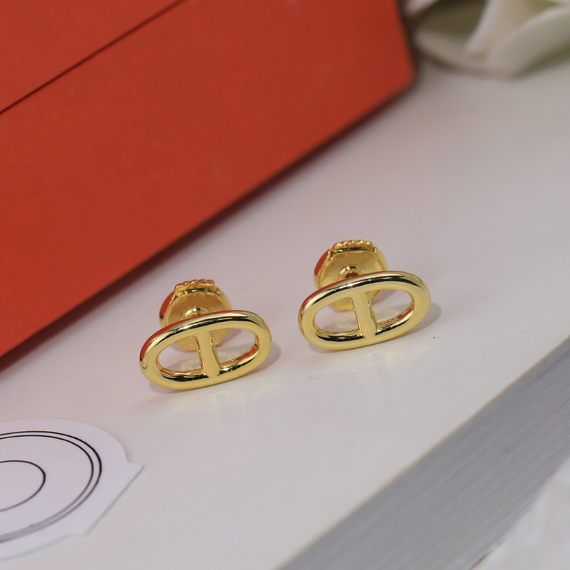 Chaine dancre Earrings charm for woman stud designer 925 silver T0P Advanced Materials brand designer luxury European size exquisite gift with box 005