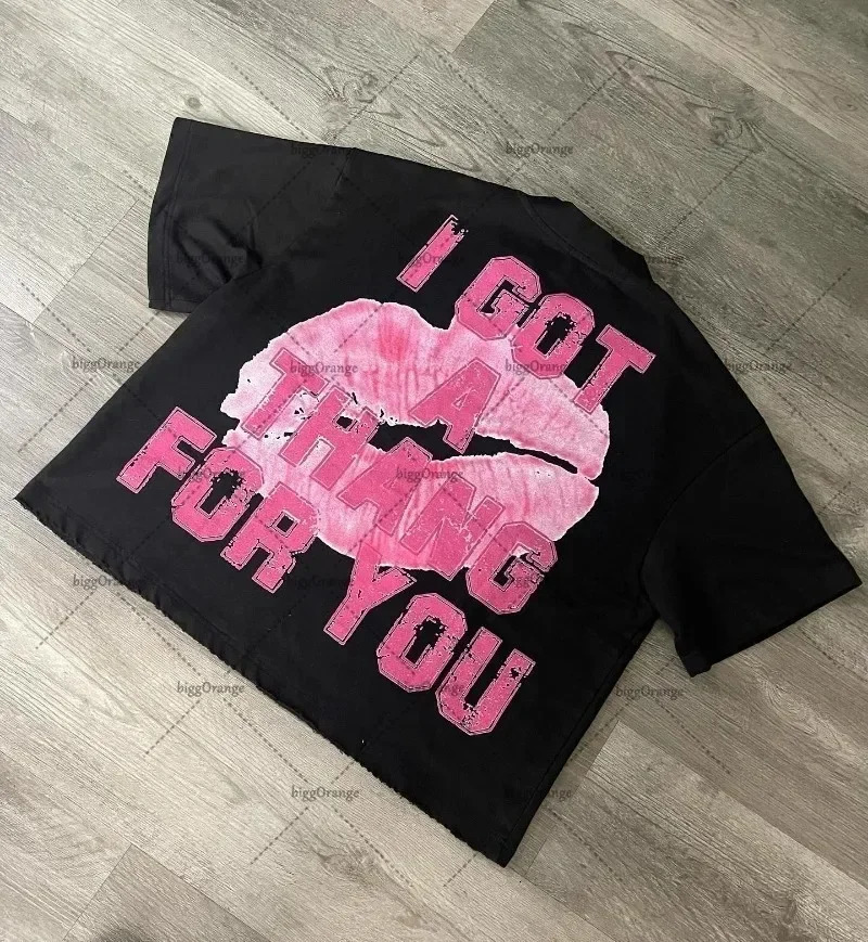 Y2k European and American Fashion Streetwear Women Cartoon Print Oversized Short-sleeved Hip-hop Retro Versatile T-shirt Men 240529