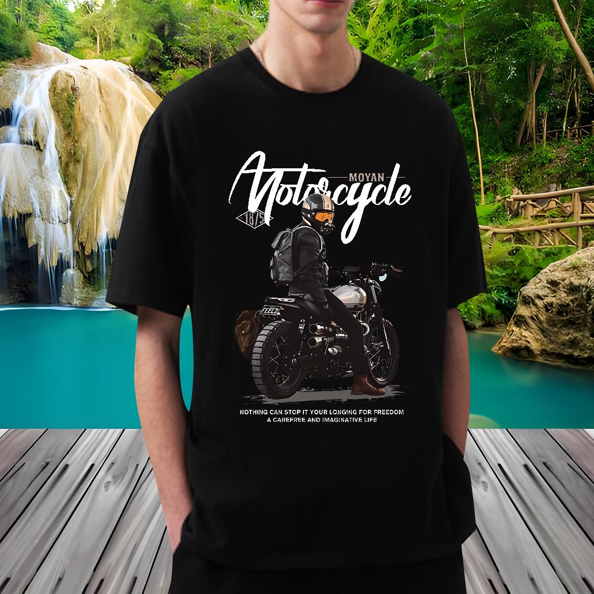 Casual New Men T Shirts Oversized Daily Wear Men Clothes T-Shirt Cotton Breathable Designer Tshirts