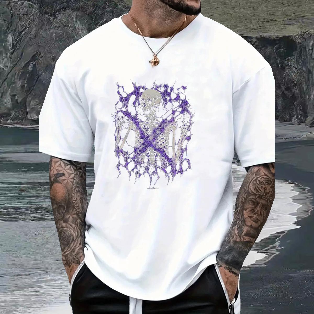 Soft Mens T Shirts Breathable Short Sleeve Hip Hop Mens Tshirts Anime Customized Tees