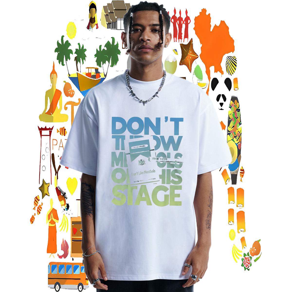 DIY T shirt Plus Size Custom Men Clothes T-Shirt Casual Beach Breathable Short Sleeve 5A Tee Shirt