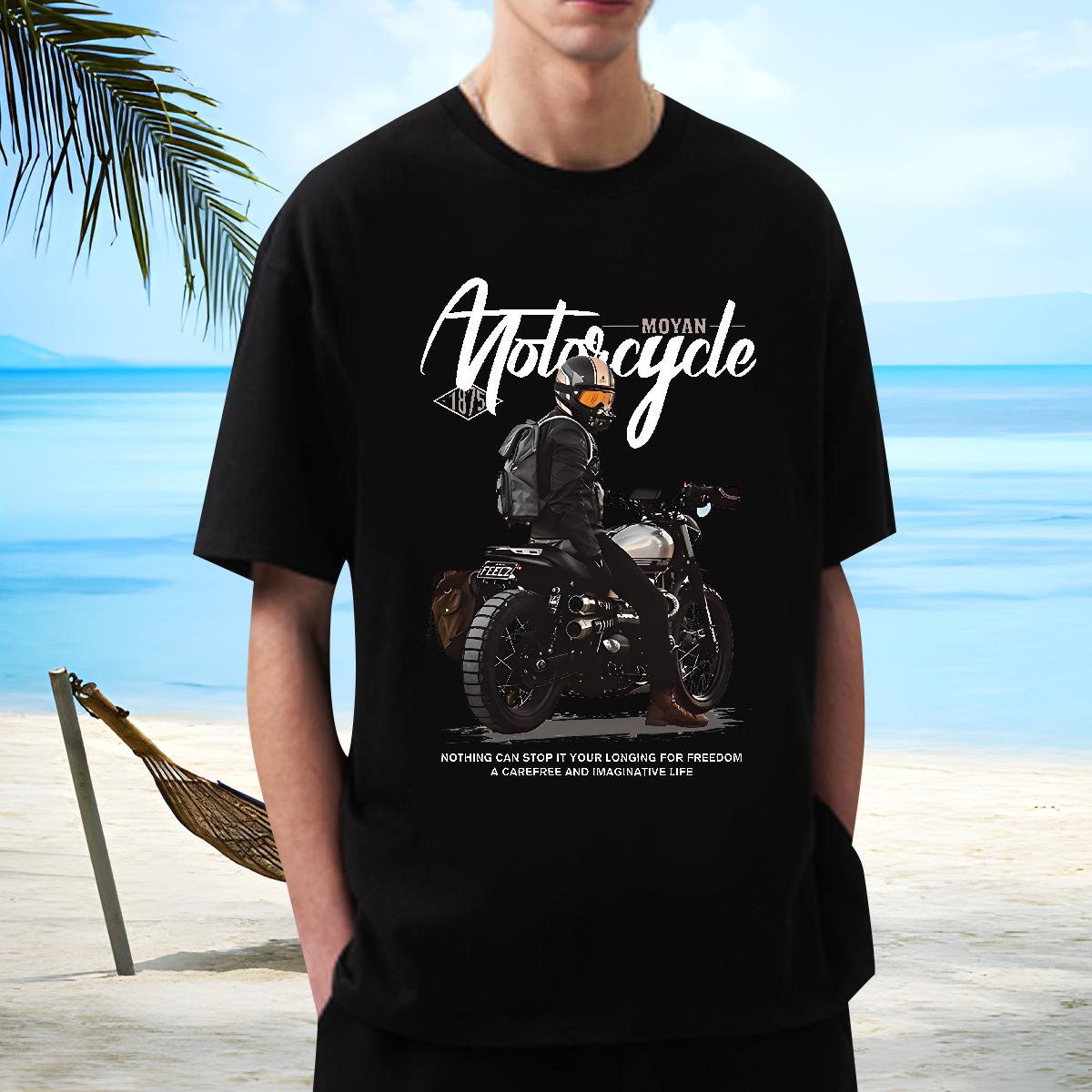 Designer Fashion T Shirts Men Custom Spring Summer Mens Tshirts Crew Neck Cotton Comfortable Tshirts