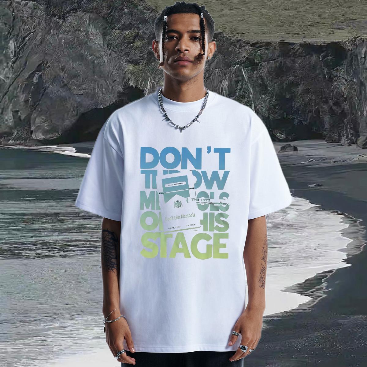 5A T-Shirts for Men O-Neck Short Sleeve Cotton Home Outdoor Mens Tshirts Custom Printing Fashion Casual Tops