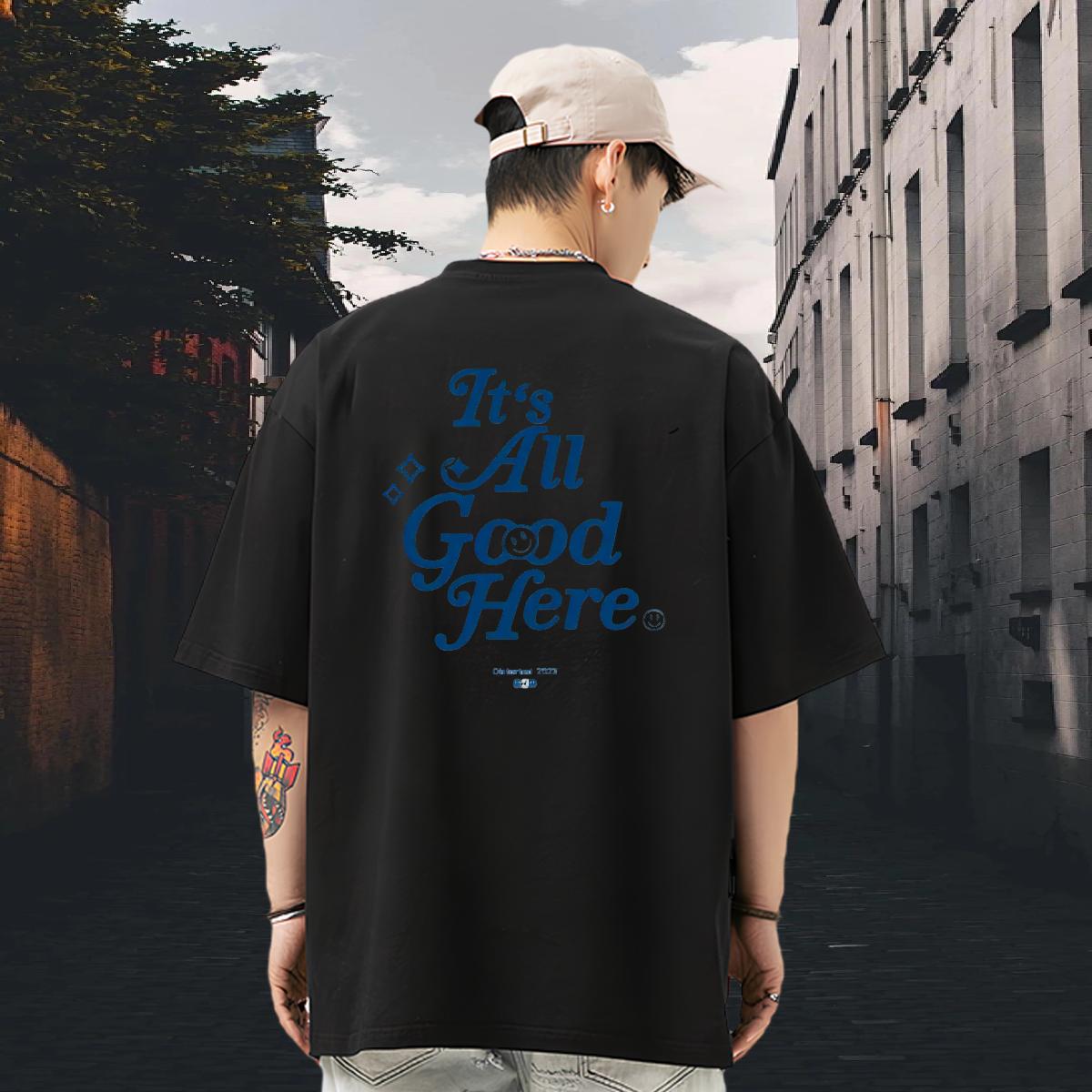 New Men T Shirts Custom Cartoon Street Casual Men Clothes T-Shirt Breathable Crew Neck Cotton Popular Tee Shirt