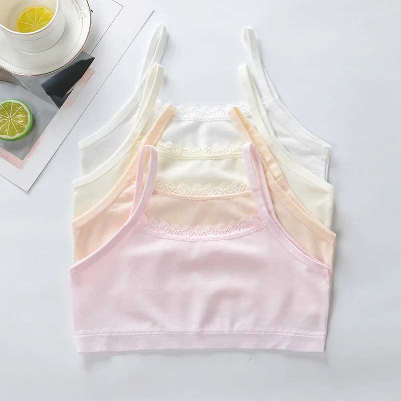 Camisole Camisole 4 pieces/batch wireless training bras lace breast care girls bras cotton teenagers bras sports bras WX5.31