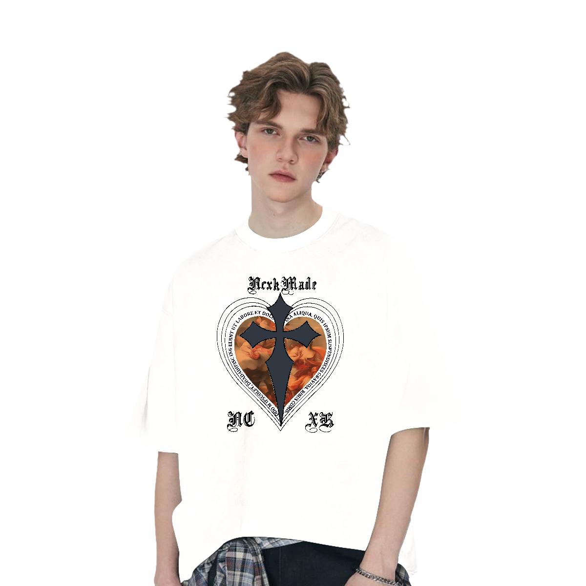 Customized T-Shirts White Plus Size Hip Hop Couples T Shirts Breathable Crew Neck Comfortable Tees